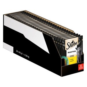 Megabalení Sheba variace kapsičky 28 x 85 g - Selection v omáčce s kuřecím