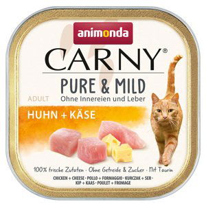 animonda Carny Adult Pure & Mild 32 ks (32 × 100 g) - kuřecí + sýr