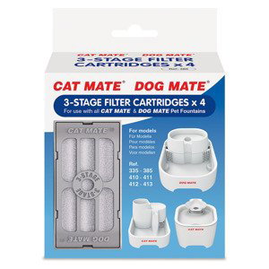 Cat Mate Muschel / Closer pets - fontány a příslušenství - 20 % sleva - Cat Mate Muschel doplněk k fontáně - 4-dílné balení filtrů