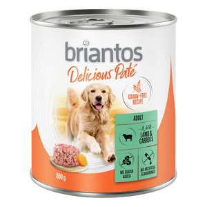 Briantos Delicious Paté 6 x 800 g za skvělou cenu - jehněčí s mrkví