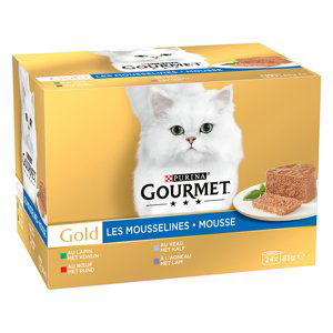 Gourmet Gold  24 x 85 g - 20 % sleva - jemná paštika masový mix (králičí, telecí, hovězí, jehněčí)