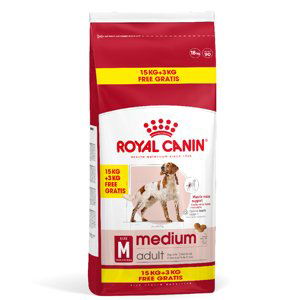 Royal Canin Medium Adult - 15 kg + 3 kg zdarma!