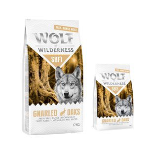 Wolf of Wilderness, 12 + 2 kg zdarma!  - Soft - Gnarled Oaks - kuřecí z volného chovu s králíkem