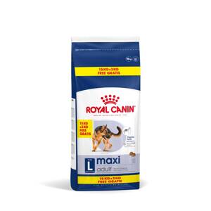 Royal Canin Size, 8 + 1 kg zdarma / 15 + 3 kg zdarma - Maxi  Adult drůbeží, vepřové, hověží,  15 kg + 3 kg zdarma