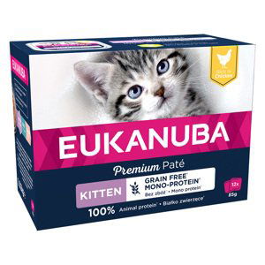 Eukanuba Adult bez obilovin 24 x 85 g - 20 + 4 zdarma - kuřecí