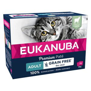 Eukanuba Adult bez obilovin 24 x 85 g - 20 + 4 zdarma - jehněčí