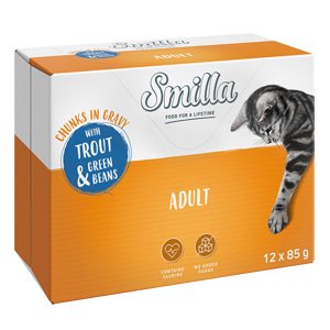 Smilla kapsičky 12 x 85 g - 10% sleva - Adult  pstruh a zelené fazolky