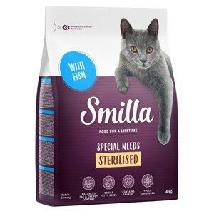 Smilla granule, 3 kg + 1 kg zdarma - Adult Sterilised s rybou