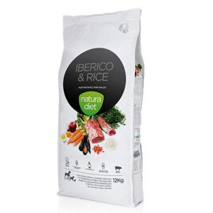 Natura Diet Dog 12 kg + 2 x více zooBodů -  Adult Iberico and Rice 12 kg