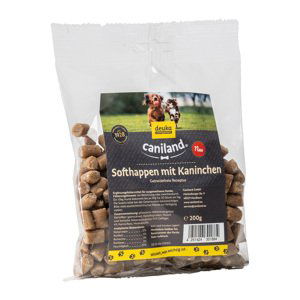 Caniland Soft Bites bez obilovin s králíkem - výhodné balení: 4 x 200 g