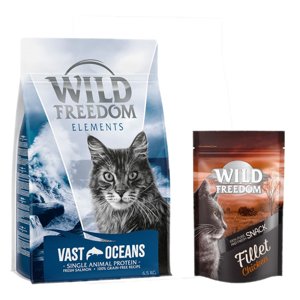 Wild Freedom 6,5 kg + Wild Freedom Filet Snacks kuřecí 100g zdarma - Adult "Vast Oceans" s lososem – bez obilovin