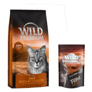Wild Freedom 6,5 kg + Wild Freedom Filet Snacks kuřecí 100g zdarma - Senior „Wide Country“ –⁠ s drůbežím masem