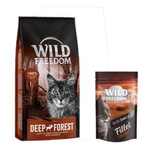 Wild Freedom 6,5 kg + Wild Freedom Filet Snacks kuřecí 100g zdarma - Adult „Deep Forest“ – jelení bez obilovin