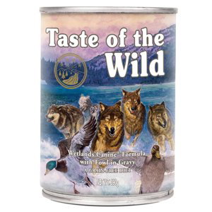 Taste of the Wild, 18 x 390g  - 12 + 6 zdarma - Wetlands Canine
