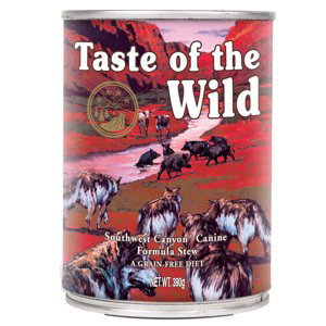 Taste of the Wild, 18 x 390g  - 12 + 6 zdarma - Southwest Canyon
