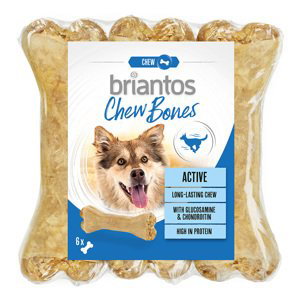 Briantos Chew Bones - 15 % sleva -  Active (s glukosaminem a chondroitinem)   6 x 12 cm (330 g)