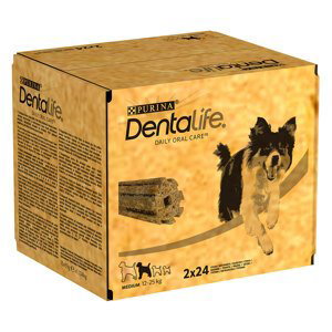 PURINA Dentalife tyčinky - 15 % sleva - Medium 48 tyčinek (16 x 69 g)