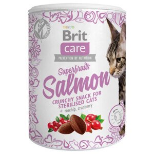 Brit Care Cat Snack Superfruits & Salmon, 3 x 100 g - 10 % sleva -  3 x 100 g