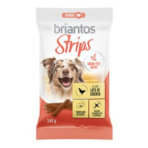 Briantos Strips bez obilnin s kuřecím, 4 x 140 g - 20 % sleva - 4 x 140 g