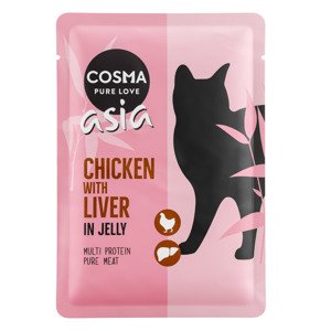 Cosma Thai/Asia kapsičky 24 x 100 g - kuře & kuřecí játra v želé