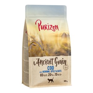 Purizon bezobilné granule, 2 x 400 g - 10 % sleva - Adult Ancient Grain s treskou