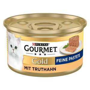 Gourmet Gold konzervičky,  50 + 10 /62+10 zdarma -  jemná paštika  krůtí 60x85 g