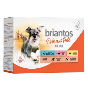 Briantos Delicious Paté 12 x 100 g - míchané balení (kuřecí, hovězí, losos)