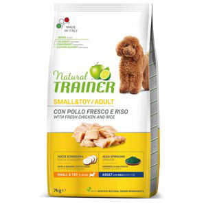 Natural Trainer Small & Toy Adult kuřecí a rýže - 7 kg