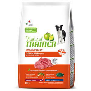 Natural Trainer Medium Adult hovězí a rýže - 3 kg