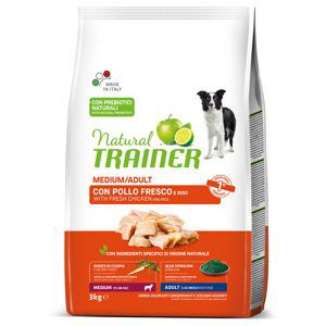 Natural Trainer Medium Adult kuřecí a rýže - 3 kg