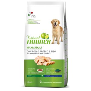 Natural Trainer Maxi Adult kuřecí a rýže - 2 x 12 kg