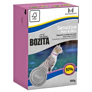 Bozita Feline Tetra Recart 6 x 190 g - Hair & Skin - Sensitive