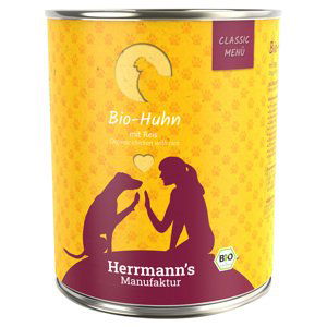 Výhodné balení Herrmanns Menu Classic 12 x 800 g - Bio kuře s bio rýží