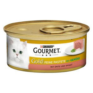 Gourmet Gold jemná paštika 12 x 85 g - kachna & špenát