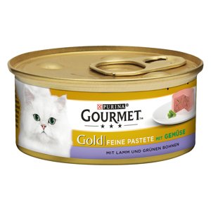 Gourmet Gold jemná paštika 12 x 85 g - jehněčí & zelené fazolky