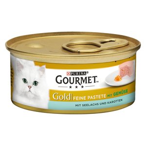 Gourmet Gold jemná paštika 12 x 85 g - mořský losos & mrkev