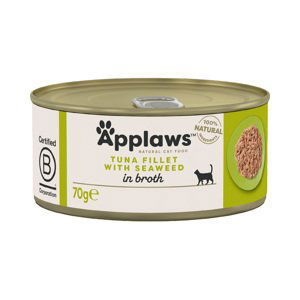 Applaws ve vývaru konzervy 24 ks (24 x 70 g) - Tuňák & mořské řasy