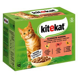 Kitekat kapsičky 48 x 85 g - Klasický výběr v omáčce