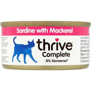 Výhodné balení Thrive Complete 24 x 75 g - sardinky s makrelou