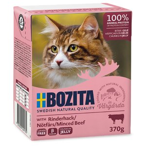 Bozita Tetra kousky v želé 6 x 370 g - s mletým hovězím masem