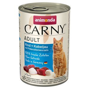 Animonda Carny Adult 12 x 400 g - Hovězí, treska & kořenová petržel