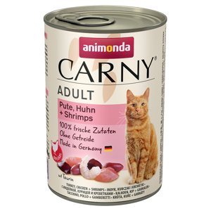 Animonda Carny Adult 12 x 400 g - Krůtí, kuřecí & krevety