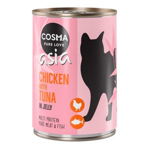 Cosma Thai/Asia v želé 6 x 400 g - Kuře s tuňákem v želé