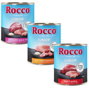 Rocco míchané balení na vyzkoušení  6 x 800 g - Junior