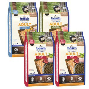 bosch Adult granule na zkoušku 4 x 1 kg - 4 x 1 kg - 3 druhy