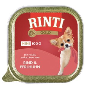 RINTI Gold Mini 6 x 100 g - Hovězí & perlička