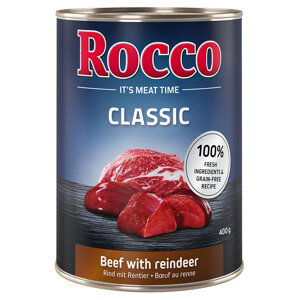 Rocco Classic 24 x 400 g - Hovězí se sobem