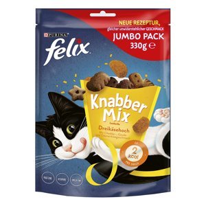 Felix Knabber Mix - 3 druhy sýrů - výhodné balení 2 x 330 g