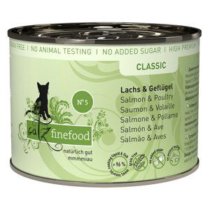 catz finefood konzervy 6 x 200 g - Losos & drůbeží