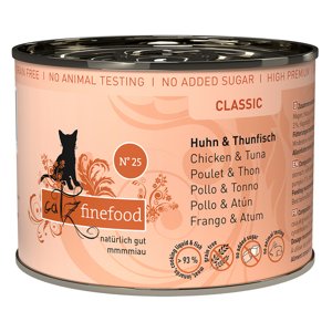 catz finefood konzervy 6 x 200 g - Kuře & tuňák